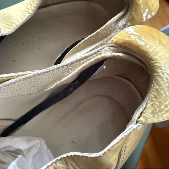 Jil Sander Cream Patent Leather Slip On Oxfords - Picture 10 of 10